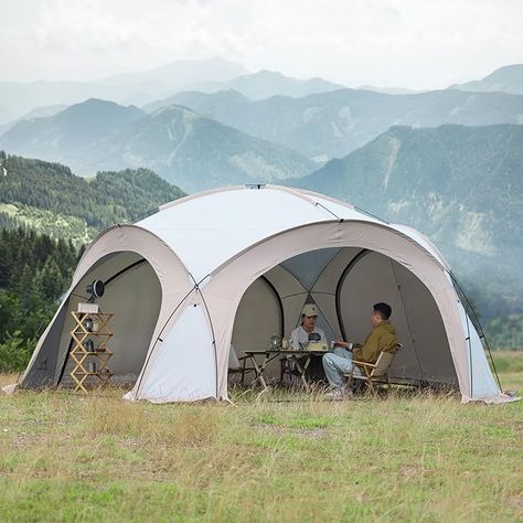 Amazon.com : Wolf Walker 5-8 Person Camping Tent Canopy Waterproof Sun Shelter UV Resistant Screen House Gazebos Large Tents for Outdoor Family Hiking Fishing Easy Setup Backyard Fun Beach Tent with 4 Mesh Walls : Sports & Outdoors Picnic Park, Camping Canopy, Tent Canopy, Big Tents, Large Tent, Gazebo Tent, Screen House, Sun Shelter, Family Hiking