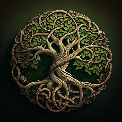 Tree Of Life Artwork, Boom Kunst, Tree Of Life Art, Tree Of Life Tattoo, Celtic Tree, Celtic Art, Arte Fantasy, Celtic Designs, 판타지 아트