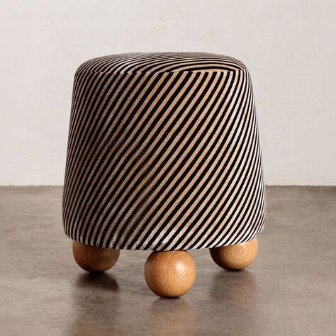 MORRO STOOL #1 Ottoman Furniture, Luxury Chairs, Ottoman Design, Ottoman Stool, Stool Design, Kelly Wearstler, Celebrity Houses, Furniture Collections, Furniture Collection