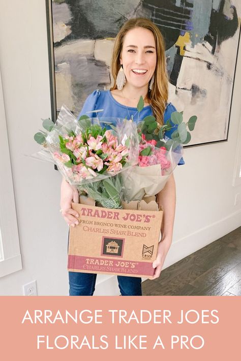 Inexpensive Floral Centerpieces, Trader Joes Flower Arrangements Diy, Trader Joes Floral Arrangements, Trader Joe Flower Arrangement, How To Make A Flower Arrangement, Trader Joe’s Flower Arrangement, Trader Joe’s Flowers, Trader Joes Flower Arrangements, Cheap Flower Arrangements