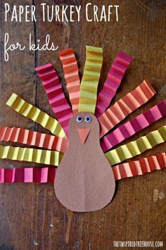 Fine motor skill building Thanksgiving style! Try this cute kid craft to celebrate the holiday! Turkey Craft For Kids, Friends Crafts, Thanksgiving Hat, Paper Turkey, Adaptive Art, Thanksgiving Style, Thanksgiving Crafts For Toddlers, Thanksgiving Crafts Preschool, November Crafts