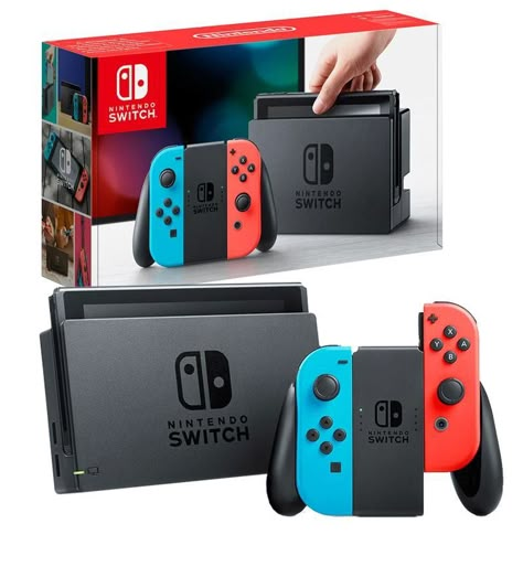 Nintendo Switch System, Nintendo Console, Switch Nintendo, Video Game Systems, Neon Red, Nintendo Switch Games, Game System, Donkey Kong, Gaming Console