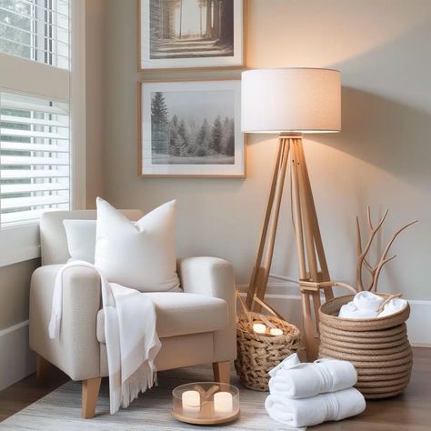 10 Guest Bedroom Ideas That'll Earn You Rave Reviews - HearthandPetals Corner Inspiration, Relaxing Corner, Relaxing Home Decor, Corner Mirror, Guest Bedroom Ideas, Corner Ideas, Versatile Furniture, Spa Inspiration, Open The Door