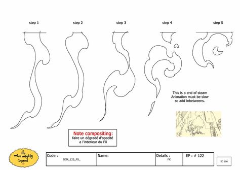 Steam Reference Sheet Fx Animation, Vfx Tutorial, Learn Animation, Effects Animation, Sketching Tips, Frame By Frame Animation, Animation Sketches, Animation Tutorial, Motion Design Animation