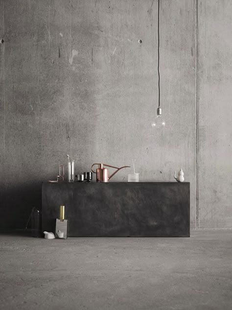 Indigo Furniture, Concrete Interiors, Beton Design, Concrete Walls, 카페 인테리어 디자인, Concrete Wall, Design Minimalista, Cabinet Design, 인테리어 디자인