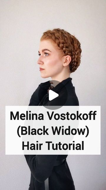 Ryan Terhune on Instagram: "Well...this hairstyle will for sure hold up throughout the day... possibly the week 😆 #blackwidow #blackwidowhair #marvel #marvelhair #hairtutorial #braidupdo #braidstyles #hairideas #melina #yelena #natasharomanoff #yelenabelova #florencepugh" Fighter Hairstyles, Black Widow Hairstyle, Marvel Hairstyles, Yelena Belova, Florence Pugh, Natasha Romanoff, Braided Updo, Hold Ups, Black Widow