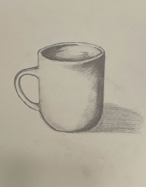 Daily sketch 
Drawings 
Shadows 
Mug drawing Drawing With Shadows Easy, Simple Shadow Drawing, Shadow Drawing Sketches Easy, Value Drawing Ideas Easy, Drawings With Shadows, Shadowing Drawing, Drawings With Shading, Shadow Art Drawing, Reflection Sketch