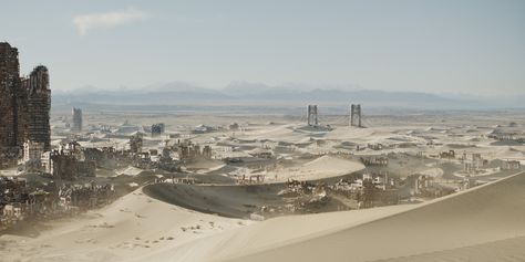 maze_shots_sand Trials Aesthetic, Maze Runner Scorch Trials, Apocalyptic City, Cinematic Masterpieces, Post Apocalyptic City, Scorch Trials, Apocalypse Aesthetic, Maze Runner Trilogy, The Scorch