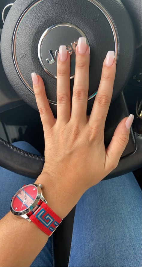 Acrylic Dip Nails, Sns Nails Colors, Milky Nails, Sns Nails, Dip Nails, Cute Gel Nails, Nagel Inspo, Hair Skin Nails, Dip Powder Nails