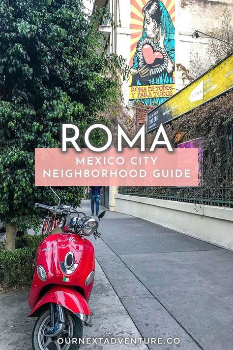 Roma Neighborhood Guide: where to eat, stay, and explore in Colonia Roma, Mexico City's hippest neighborhood. #mexico #familytravel #cdmx #roma #mexicocity #ciudaddemexico // Mexico City Travel Guide | Where to Stay | Things to Do in Roma | Must-Sees in Mexico City | Restaurant Guide | Where to Eat in Roma | Condesa Neighborhood | Best Family-Friendly Hotels | Mercado Roma | Roma Street Art | Mexico City with Kids Mexico City Roma, Mexico City Restaurants, Mexico City Travel Guide, Mexico City Travel, Mexico Travel Guides, Family Friendly Hotels, Central America Travel, Montezuma, Neighborhood Guide