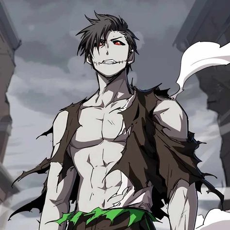 Zombie Anime Character, Zombie Character Design Male, Zombie Anime Art, Mr Zombie Manhwa, Anime Zombie Guy, Zombie Anime Boy, Zombie Survivor Art, Anime Zombie Apocalypse, Zombie Boy Art