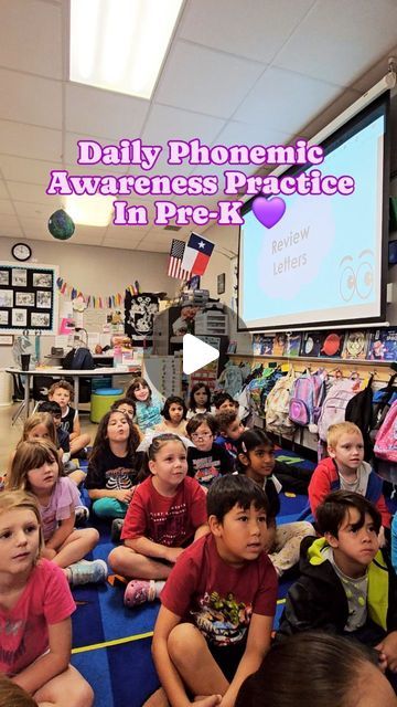 Lindsay Budnik ♡ Pre-K Teacher on Instagram: "My Pre-K friends love a challenge when we are doing our daily Phonemic Awareness practice with Heggerty 💜 This daily oral PA practice translates right over to their decoding skills and proves successful!!" Heggerty Phonemic Awareness Preschool, Heggerty Phonemic Awareness Kindergarten, Phonemic Awareness Activities Preschool, Heggerty Phonics, Heggerty Phonemic Awareness, Progress Monitoring Reading, Phonemic Awareness Kindergarten, Pre K Teacher, Phonemic Awareness Activities