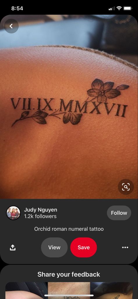 Layla Tattoo, Mom Baby Tattoo, Roman Numeral Tattoos, Number Tattoos, Lilly Flower, Multiplication For Kids, Girly Tattoos, Baby Tattoos, Mom Tattoos