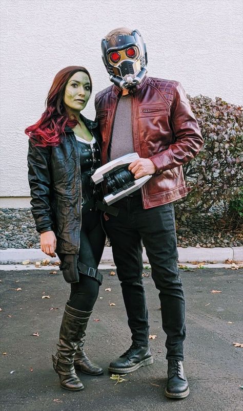 Star Lord And Gamora Costumes, Diy Gamora Costume For Women, Gamora And Starlord Costume, Gamora Costume Diy, Gamora Halloween Costume, Gamora Costume, Thor Costume, Star Wars Costumes, Costume Diy