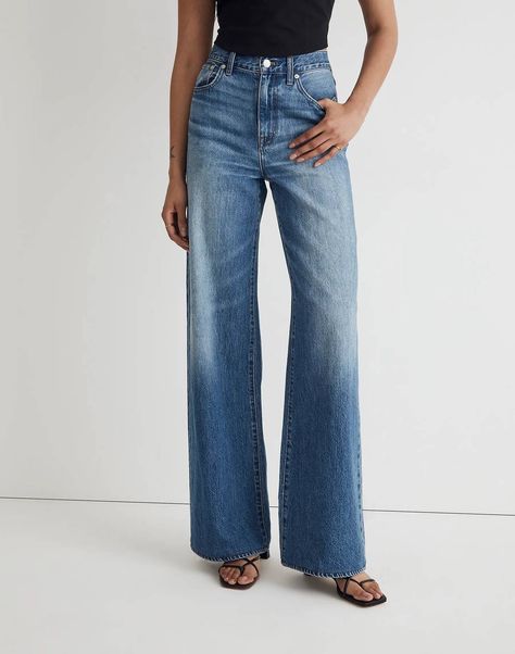 36 Pretty Summer Finds I'll Definitely Wish I'd Gatekept | Who What Wear Expensive Suits, Tall Jeans, Denim Details, Madewell Denim, Washed Jeans, Recycled Cotton, Jean Outfits, Cropped Jeans, Wide Leg Jeans