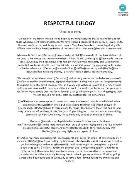 How to write a respectful Eulogy? An easy way to start is to read some example eulogies or funeral speeches, to help you write a personalized eulogy. Eulogy For Mom, Eulogy Template, Eulogy Quotes, Eulogy Examples, Losing A Loved One Quotes, Writing A Eulogy, Business Ideas For Women Startups, Simple Gender Reveal, Service Quotes