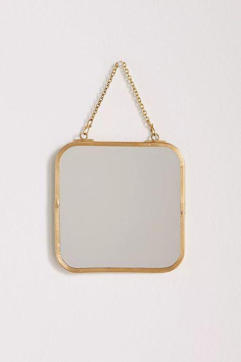 Tiny Mirrors On Wall, Small Gold Mirrors On Wall, Small Hanging Mirror, Mini Mirror Wall Decor, Small Mirrors On Wall, Small Vintage Mirror, Small Mirror Wall Decor, Mirrors Urban Outfitters, Tiny Mirror