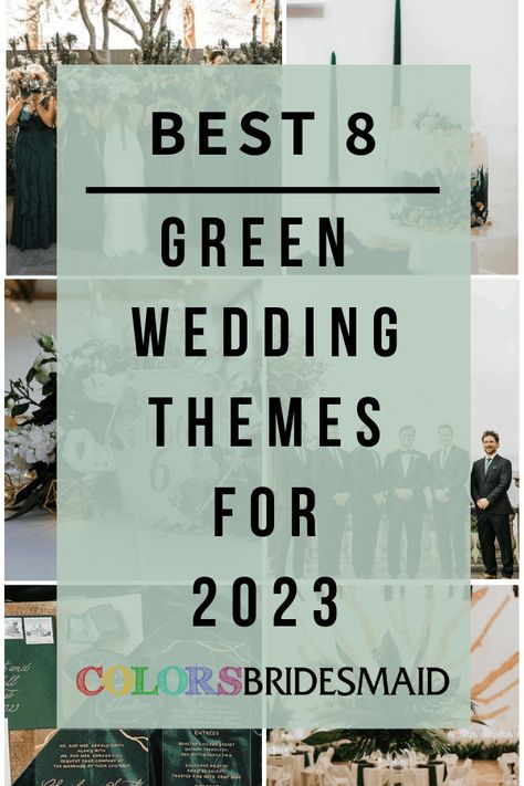 Best 8 Green Wedding Themes for 2023 - ColorsBridesmaid Wedding With Emerald Green Color Schemes, Basil Green Wedding, Colors For April Wedding, Green Summer Wedding Colour Palettes, Jade Green Wedding Theme, Wedding Colors With Green, Moss Green Wedding Theme, Sage Green Wedding Theme Color Palettes, Wedding Sage Green Colour Schemes