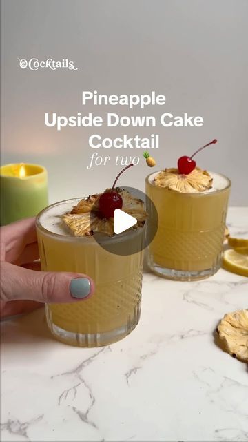 Cocktails (21+ to follow) on Instagram: "Saw this incredible recipe from @justine_snacks and knew we had to recreate! Turn a pineapple upside down cake into a citrus cocktail ✨  #pineapple #bourbon #upsidedowncake #cocktail #idea #fyp" Pineapple Upside Down Cake Cocktail, Justine Snacks, Citrus Cocktail, Citrus Cocktails, Fall Drink, Pineapple Upside, Pineapple Upside Down Cake, Pineapple Upside Down, Incredible Recipes