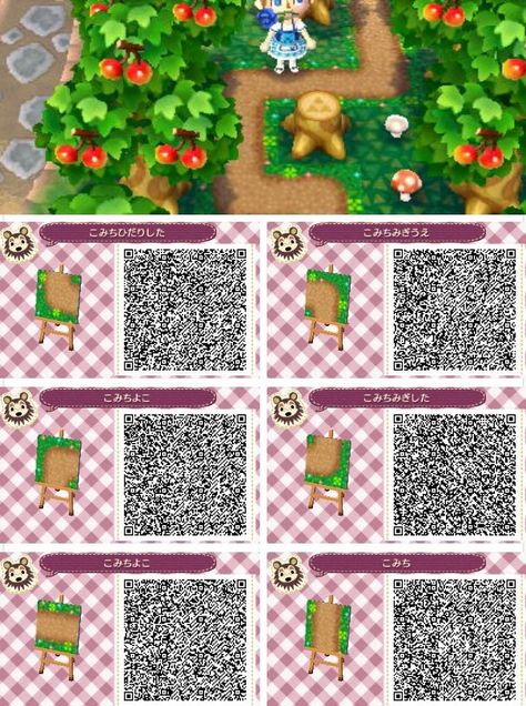 Animal Crossing New Leaf Qr Codes, Acnl Paths, Video Mood, Acnl Qr Codes, Motif Acnl, Animal Crossing 3ds, Ac New Leaf, Happy Home Designer, Animal Crossing Qr Codes Clothes