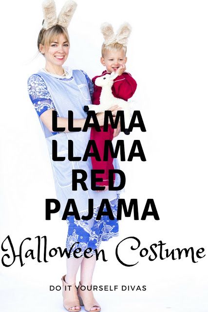 do it yourself divas: DIY Llama Llama Red Pajama Halloween Costume For Mom and Baby. Inspired by the book Llama llama red pajama and Ludacris rap. Baby llama red pajamas. Mama llama dress and apron. How to make llama ears, or animals ears for a Halloween costume. No sew animal ears, faux fur and headband. Could work for a birthday party too. Birthday Party Dress For Mom, Llama Halloween Costume, Diy Llama, Llama Costume, Llama Llama Red Pajama, Dress For Mom, Mom Halloween Costumes, Halloween Sweaters, Llama Stuffed Animal