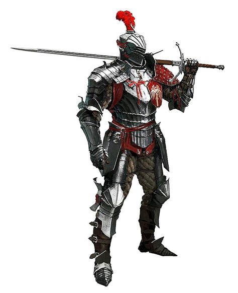 Human Knight in Armor with Greatsword - Pathfinder PFRPG DND D&D d20 fantasy Mood Room, Larp Armor, Dragon Age 2, Heroic Fantasy, Knight Art, Knight Armor, Medieval Armor, Fantasy Armor, Fantasy Concept Art