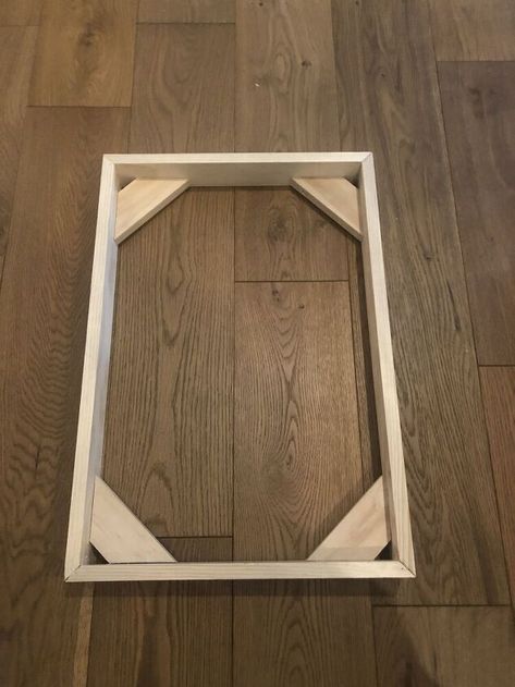 Picture Frame Alternative, How To Make Picture Frames Diy, Frame Alternatives, Diy Canvas Frame, Seeking Lavender Lane, Floating Canvas Frame, Cuadros Diy, Molduras Vintage, Mirror Makeover