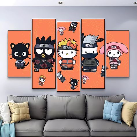 Wall Art Anime, How To Make Frames, Set Anime, Japanese Decor, Anime Decor, Christmas Gifts For Boys, Anime Posters, Anime Room, Gift For Boys