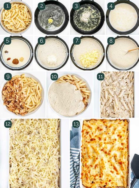 Pasta Bake Recipes Alfredo, Large Batch Chicken Alfredo, Chicken Alfredo Large Crowd, Oven Baked Alfredo Pasta, Oven Baked Chicken Alfredo Pasta, Chicken Alfredo For A Large Crowd, Baked Alfredo Pasta Recipes, Baked Fettuccine Alfredo, Freezer Chicken Alfredo