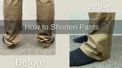 In this class I am going to show our method of shortening pants so that you can get the same professional results on a domestic machine.  There’s no pinning of... Shorten Pants, Clothing Alterations, Diy Sewing Tutorials, How To Shade, Altering Clothes, Quilting Rulers, How To Hem Pants, Shortening, Online Class