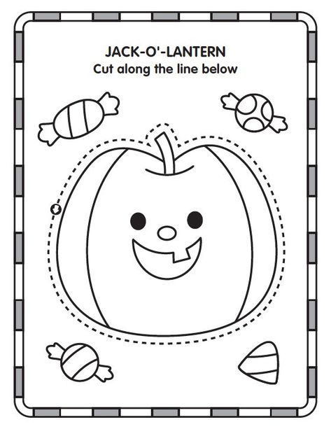 Cut Paste Activities For Kids, Fall Cutting Practice Preschool, Scissor Skills Preschool, Cvc Word Activities, Cutting Activities, Coloring Activities, Halloween Preschool, Scissor Skills, Kids Cuts