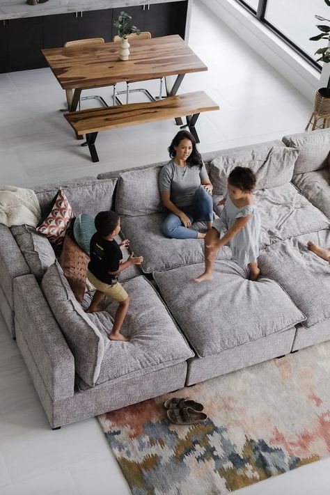 Living Room Furniture For Large Families 2022 Large Sofa Beds, Theater Couches Cozy, Massive Couch Living Room, Large Sofas Living Room Comfy Couches, Large Family Sofa, Sofa Bed Lounge Room, Oversized Living Room Furniture, Huge Comfy Couch, Large Cozy Couch