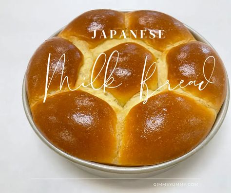 Japanese Milk Bread Recipe, Milk Bread Rolls, Hokkaido Milk Bread, Japanese Milk Bread, Milk Bread Recipe, Bread Rolls Recipe, Flat Pan, Milk Bread, Round Cake Pans