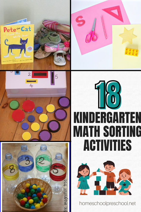 Discover a world of fun with our Kindergarten Math Sorting Activities! Designed to make learning interactive and enjoyable, these activities will ignite your child's curiosity in math. Watch as they explore key concepts through hands-on play, understand patterns, classify objects, and enhance their problem-solving skills. We believe in making education fun, interactive, and meaningful. Give your child a head-start on their mathematical journey. Classifying Objects Kindergarten, Sorting Kindergarten Activities, Same Different Activities, Preschool Sorting Activities, Sorting Activities For Kindergarten, Math Sorting Activities, Math Sort, Color Sorting Activities, Homeschooling Preschool