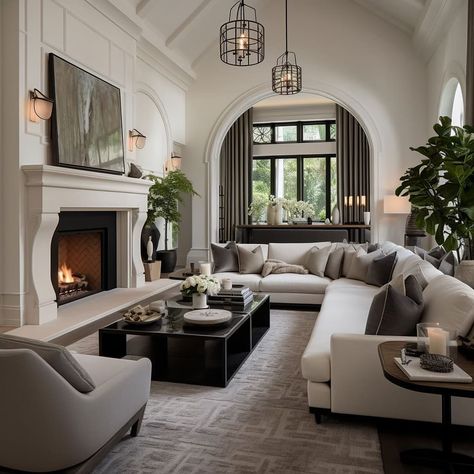 The key feature of transitional interior design is its use of a neutral color palette. By incorporating shades of white, beige, grey, and black, this palette acts as a backdrop that allows design elements to stand out while creating a sense of openness and calm in the room. Fans of the transitional style appreciate its flexibility. The neutral palette and timeless elements make it easy to mix and match the decor, allowing their home to change with their evolving tastes and trends over time. ... Room Fans, Transitional Interior Design, Dark Floors, Neutral Home Decor, Home Styles, Neutral Home, Interior Design Mood Board, Mood Board Design, Neutral Palette