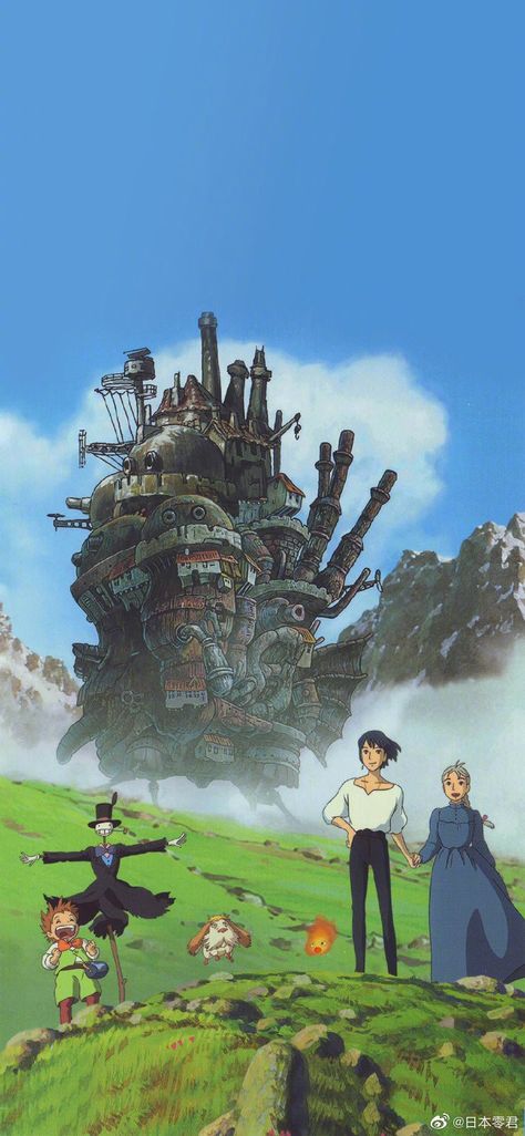 Howls Castle Wallpaper, Howl’s Moving Castle Wallpaper, Howling Moving Castle, Howls Moving Castle Characters, Howl Moving Castle Wallpaper, Wallpaper Howl's Moving Castle, Howls Moving Castle Castle, Howl's Moving Castle Wallpaper, Studio Ghibli Pictures