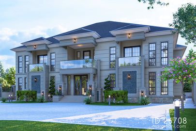 6 Bedroom House Plans, Double Storey House, Emporio Architect, Villa Bali, Classical House, Rustic House Plans, Mansion House, Mansion Designs, Building House Plans Designs