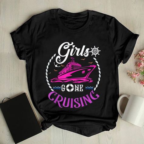 Vacation t-shirt design Friend Cruise Shirts Ideas, T Shirt Print Design, Ladies Group, Cruise Ideas, Group Cruise, T-shirt Print Design, Cruise Shirts, Womens Group, Trip Shirts