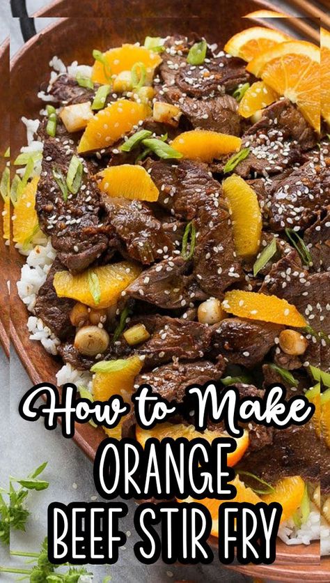 Orange Beef Stir Fry, Steak Stirfry Recipes, Newest Recipes, Orange Beef, Asparagus Stir Fry, Beef Stir Fry Recipes, Beef Steak Recipes, Teriyaki Beef, Pork Stir Fry