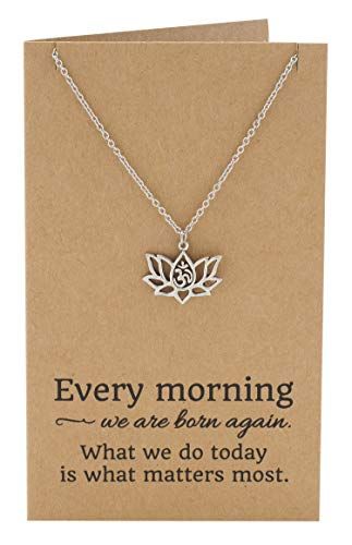 Yoga Lotus, Om Necklace, Lotus Flower Necklace, Yoga Necklace, Lotus Necklace, Yoga Jewelry, Necklaces For Women, Aaliyah, Flower Necklace