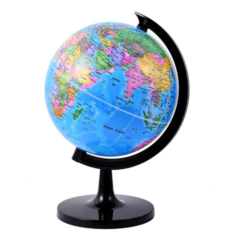 PRICES MAY VARY. 🌎CLASSICAL DESIGN - Wizdar Mini Globe (Dia 8-Inch / 20 CM) is cute in size, lightweight, but very practical in use. It stands out amazingly when decorating a place such as shelf on the wall, book cabins.National geographic world map, and concise latitude scale, you can learn more about countries, cities of different hemispheres. 🌎360 DEGREE ROTATING WITH STAND - This world globe is 360 degree rotating with a premium plastic stand, children can play the world travel game with f World Pictures Globe, Teaching Desk, Globe For Kids, World Map Picture, Globe Picture, Globe Image, Mini Globe, Kids Globe, Certificate Design Template