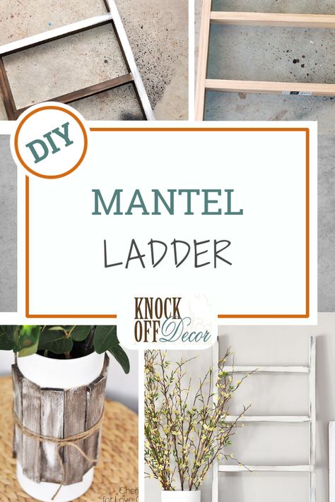 Do you change out the decor on your mantel or on a specific shelf in your home? If you do, then you’re probably always looking for unique ways to incorporate objects for a new look as the seasons change. Ashley from cherishedbliss shares her design for a mini wood mantel ladder that can be used as a decorating tool throughout the year. Mini Ladder Decor Ideas, Ladder Decor Ideas, Mini Ladder Decor, Diy Mantel, Wood Mantel, Wood Ladder, Wood Mantels, Seasons Change, Repurposed Items