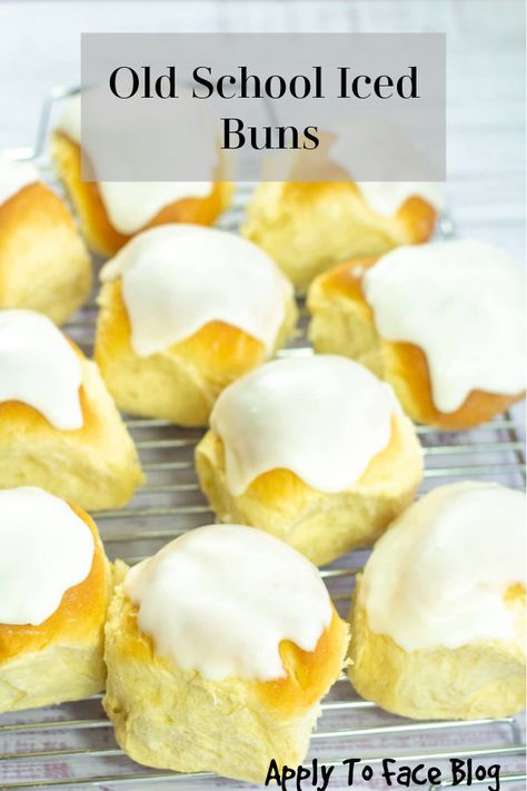 Old School Iced Buns homemade and delicious. Milky soft and sweet they are incredible. Based on a Paul Hollywood recipe they are easy to make and a huge family favourite.