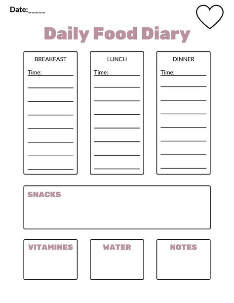 Digital weekly Meal Planner Printable | Daily Food Journal, Meal Prep Planner, Water Tracker | PDF Digital Download. studyplanner #freeblogplanner #printables #digitalplannertemplate. Daily Food Journal, Food Diary Template, Meal Prep Planner, Meal Planner Printable Free, Diary Template, Water Tracker, Planner Printables Free, Weekly Meal Planner, Food Journal