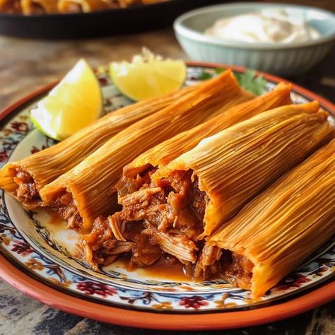 Mexican Kitchen Recipes 2024 | 🌽 Mexican Pork Tamales | Facebook Pork Tamales Recipe Authentic, Pork Tamales Recipe, Tamale Filling, Tamales Recipe Pork, Tamales Recipe, Pork Tamales, Mexican Pork, Corn Husks, Recipe Pork