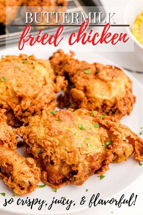 Buttermilk Pan Fried Chicken, Buttermilk Ranch Fried Chicken, Fried Chicken Soaked In Buttermilk, Buttermilk Brined Fried Chicken, Fried Chicken In Electric Skillet, Electric Skillet Fried Chicken, Fried Chicken Marinade Buttermilk, Buttermilk Chicken Brine, Butter Milk Fried Chicken Recipes