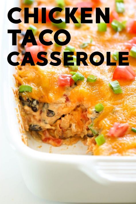 Chicken Taco Casserole, Six Sisters Stuff, Six Sisters, Chicken Taco, Taco Casserole, Easy Casserole Recipes, Chicken Recipes Casserole, Chicken Dishes Recipes, Easy Casserole