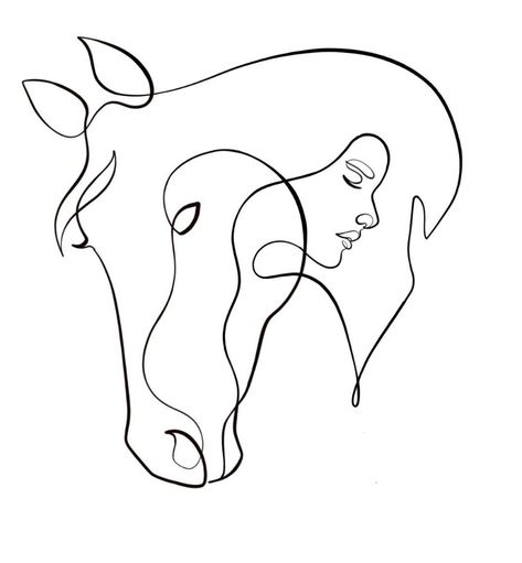 Horse Tattoo Design Simple, Horse Lover Tattoo, Line Art Horse Tattoo, One Line Horse Tattoo, Small Horse Tattoos For Women, Horse Silhouette Tattoo, Horse Line Tattoo, Minimalist Horse Tattoo, Small Horse Tattoo