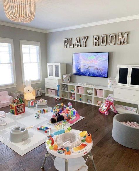 Small Playroom, Baby Playroom, Toddler Playroom, Kids Playroom Decor, Playroom Design, Design Blogs, Toddler Rooms, Toddler Bedrooms, Toy Rooms