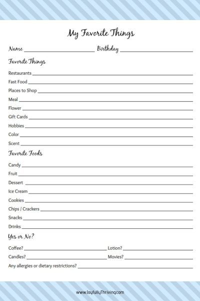 Staff Likes Survey, Staff Favorites Questionnaire, Staff Survey Questions, Employee Questionnaire Free Printable, Favorite Things Questionaire Friends, Teacher Likes Survey, Teacher Survey For Gifts Favorite Things, Work Questionnaire, My Favorites List Template